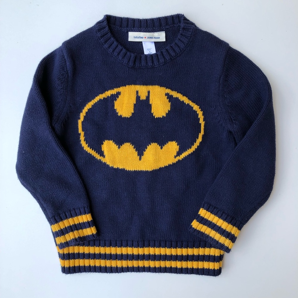 Baby Gap + Junk Food Batman Boys Sweater, size 4T